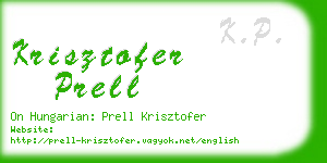 krisztofer prell business card